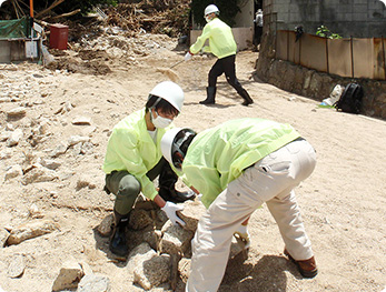 西日本豪雨災害ボランティア活動