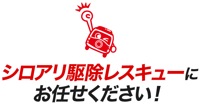 シロアリ駆除レスキューにお任せください！